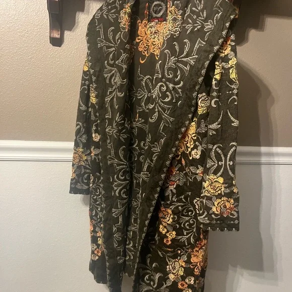 Johnny Was Black Floral Embroidered Jacket - Picture 1 of 4